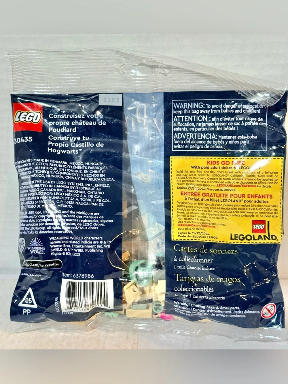 LEGO Harry Potter Build Your Own Hogwarts Castle Polybag 30435 Brand New